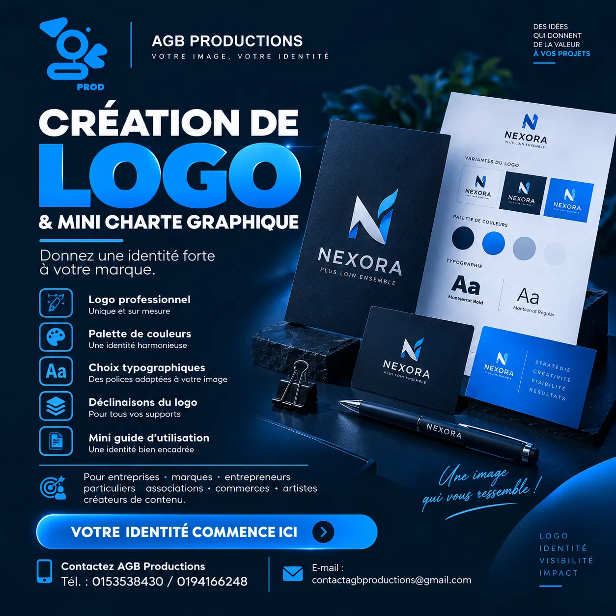 Création de Logo & Mini Charte Graphique