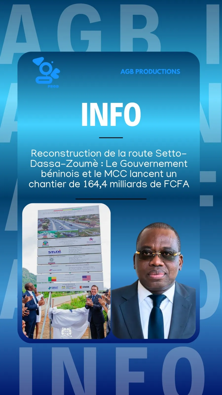 Reconstruction de la route Sètto–Dassa-Zoumè : les travaux officiellement lancés.